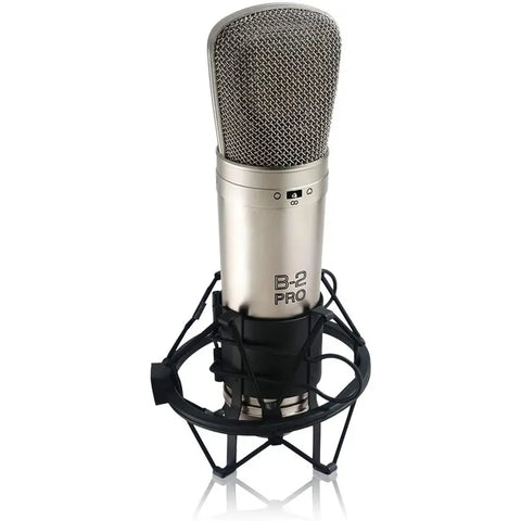 Behringer B-2 Pro Microfono Pro Condensador Estudio Color Dorado Plateado