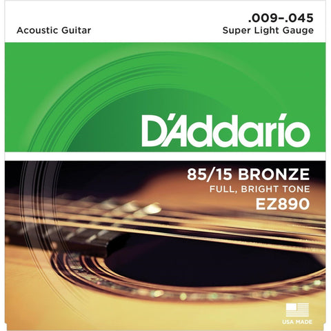 Juego De Cuerdas Para Guitarra Acústica 09-45 Daddario Ez890