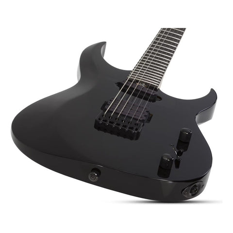 Guitarra Eléctrica Schecter Sunset-6 Triad Gloss Black Color Negro Orientación De La Mano Diestro