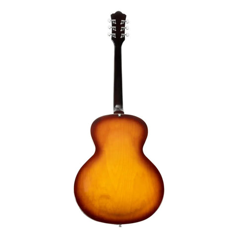 Guitarra Eléctrica 6 Cuerdas Mars Archtop P90 Sunburs Diestro Naranja Oscuro Palo De Rosa