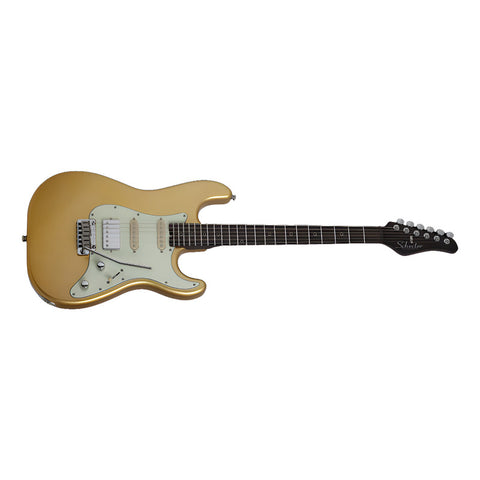 Guitarra Schecter Nick Johnston Trad 10 Anniversary Saffron Diestro Dorado Ébano