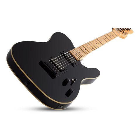 Guitarra Eléctrica Schecter Pt-m/m Gloss Black Diestro Negro Maple