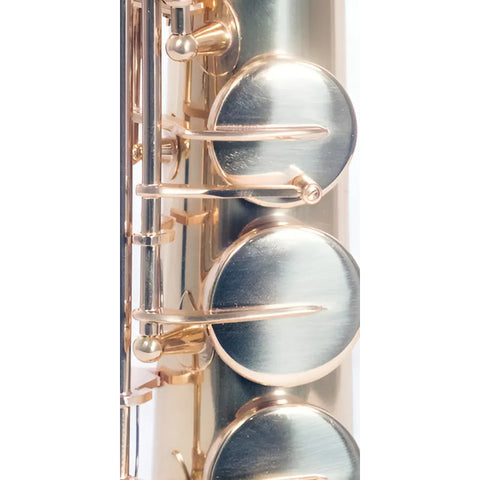 Saxofón Soprano Bb Llave F Wesner Sss1000-g Laqueado Dorado Con Estuche