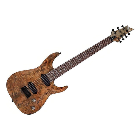 Guitarra Eléctrica Schecter Omen Elite-7 Caoba Charcoal C Diapasón Rosa