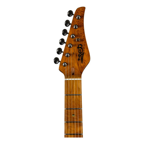 Jet Guitars Js-800 Relic Guitarra Eléctrica 6 Cuerdas Black Color Negro Material Del Diapasón Maple Tostado Orientación De La Mano Diestro Arce Tostado