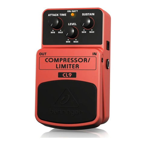 Pedal Para Guitarra Compresor Y Limitador Behringer Cl9 Rojo