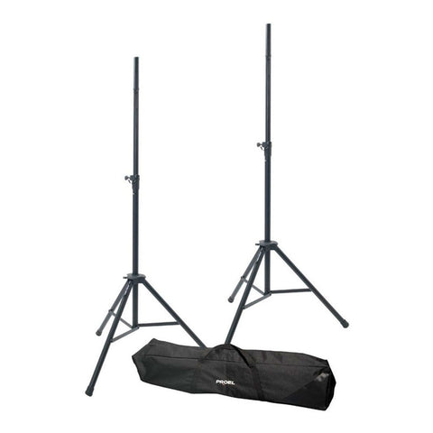 Par De Atriles Para Bafle Con Bolsa Proel Fre-300kit Negro