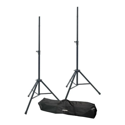 Par De Atriles Para Bafle Con Bolsa Proel Fre-300kit Negro