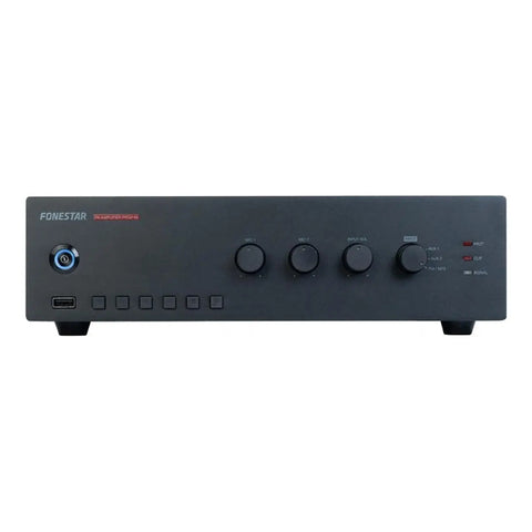 Amplificador De Megáfono 60w P/ Instalación Fonestar Prox-60 Color Negro Potencia De Salida Rms 60 W