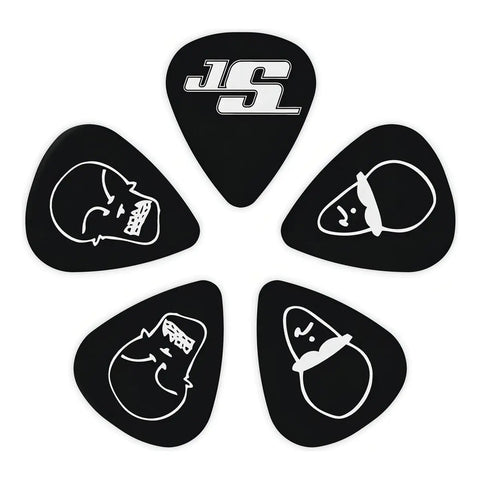 Pack De 10 Púas D'addario Joe Satriani De Celuloide 0.46mm En Negro Púas Para Instrumentos De Cuerdas