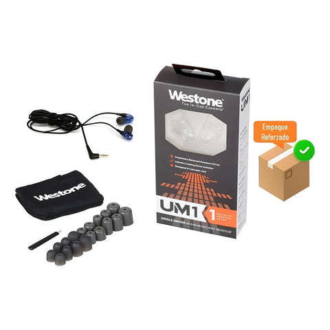 Audífonos In Ear Monitor Westone Um1 Blu Azul Respuesta 20 Hz-16 Khz