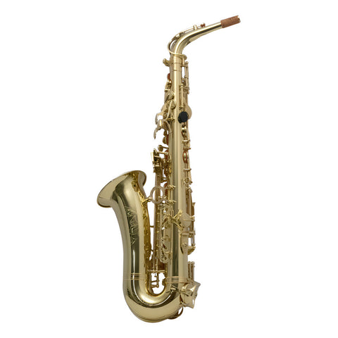 Saxofon Alto Laqueado C/estuche Ligero Maxima Kfas-100g Dorado