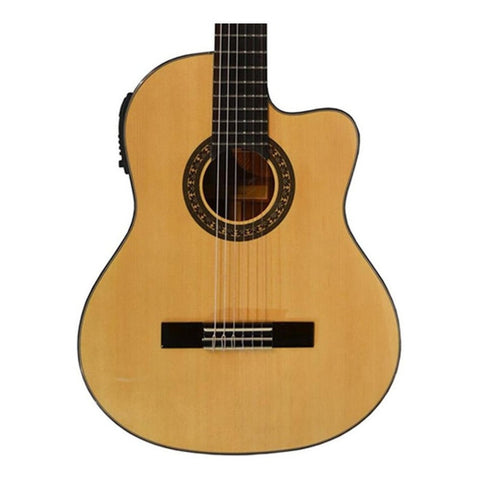 Guitarra Electro Acústica Caja Clásica La Sevillana N-6ceq Natural