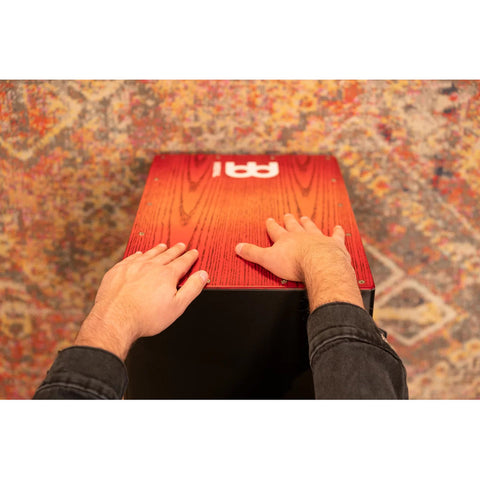 Cajón Acústico Meinl Headliner Mcaj100bk-trf Rojo Rojo