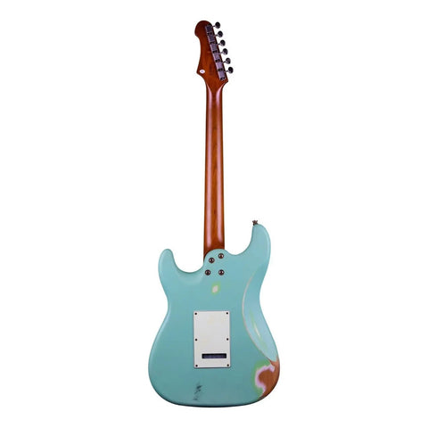 Guitarra Eléctrica Sea Foam Green Jet Guitars Js-400 Relic Diestro