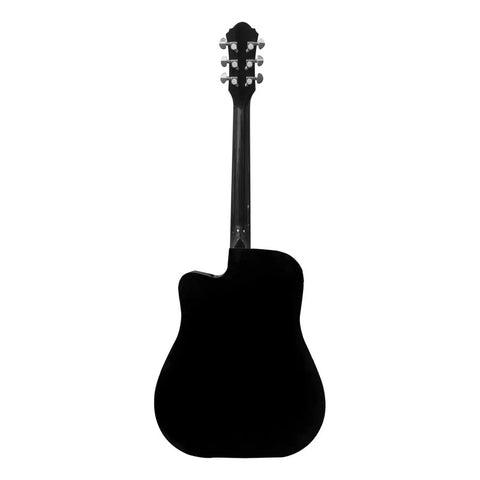 La Sevillana Tx-200ceq Blk Guitarra Electroacústica Texana Color Negro Orientación De La Mano Diestro