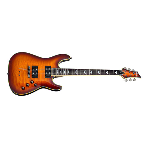 Guitarra Eléctrica Sombreado Vin Schecter Omen Extreme-6 Vsb Diestro Vintage Sunburst Palo De Rosa