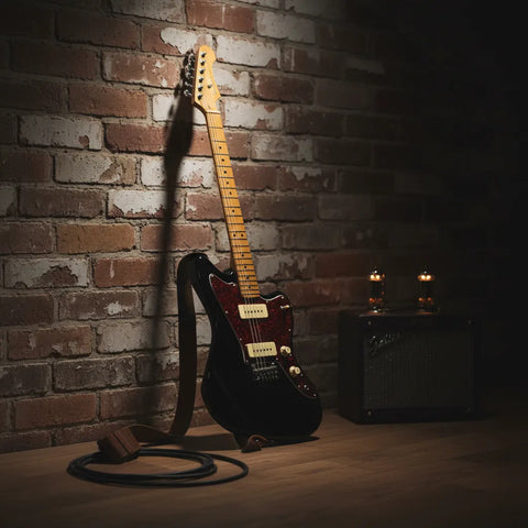 Guitarra Tipo Jaguar Jazz Master Jet Guitars Jj-300p90 Negra Diestro Negro Maple