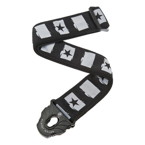 Planet Waves 50plc01 Tahalí Correa Strap Guitarra Bajo Color Negro Estrellas