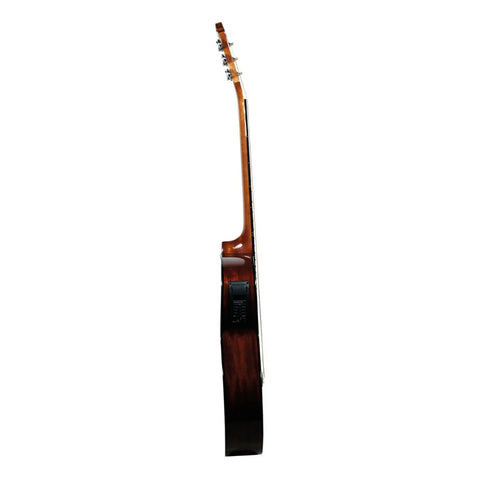 Guitarra Electroacústica Folk La Sevillana Fo-300ceq Nat Natural Diestro
