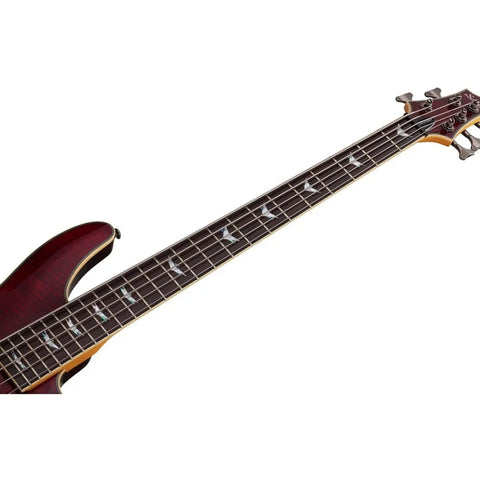 Bajo Eléctrico Schecter Omen Extreme-5 De 5 Cuerdas Cuo Color Black Cherry Orientación De La Mano Diestro Barnizado