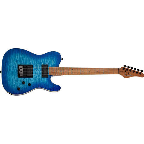 Guitarra Eléctrica Schecter Pt Pro Azul Trans Blue Burst 6 Cuerdas Diestro