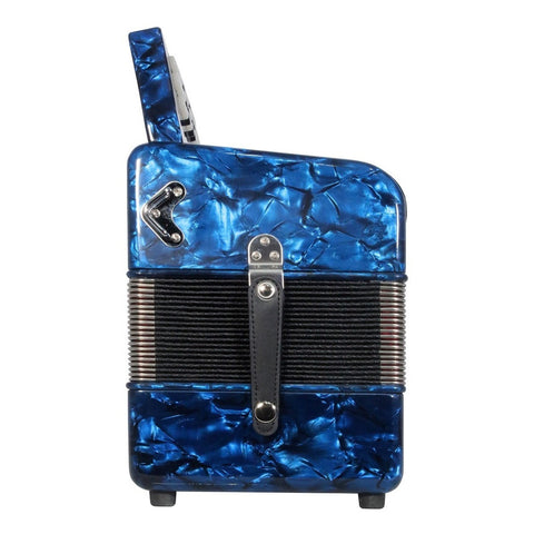 Acordeón Azul De 31 Botones Tono De Fa Moretti Verona Fbbeb