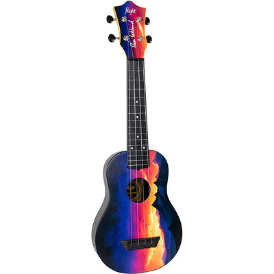 Ukelele Soprano Elise Ecklund Flight Tus Ee Sunset Pack