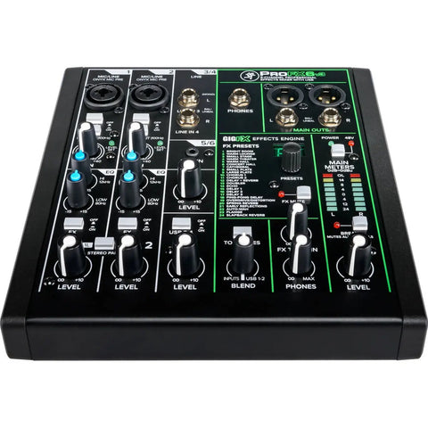 Mezcladora Profesional 6ch C/efectos Y Usb Mackie Profx6v3