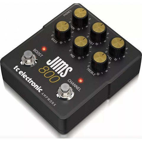 Pedal De Preamplificador Electrónico Tc - Preamplificador Jims 800 Negro