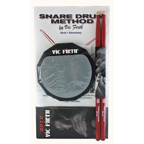 Paquete Practicador Educacional P/baterista Vic Firth Lpad Gris/rojo