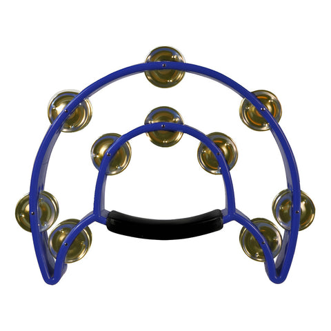 Pandero Forma De Media Luna Color Azul New Beat 818 Azul
