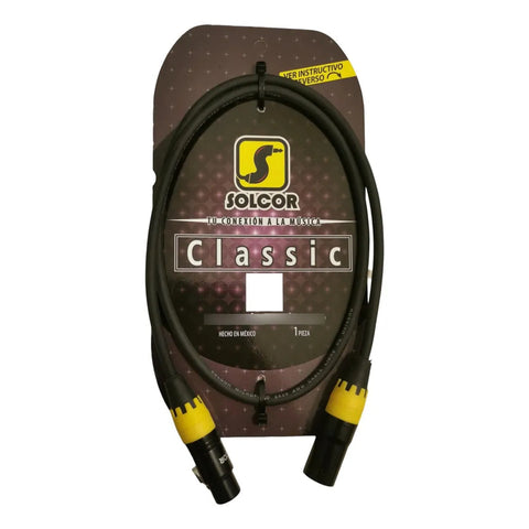 Cable Para Micrófono 2 M Xlr Baja Impedancia Solcor 5226l2