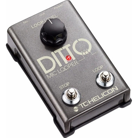 Pedal De Efecto Looper, Tc Electronic Ditto Mic Looper Gris