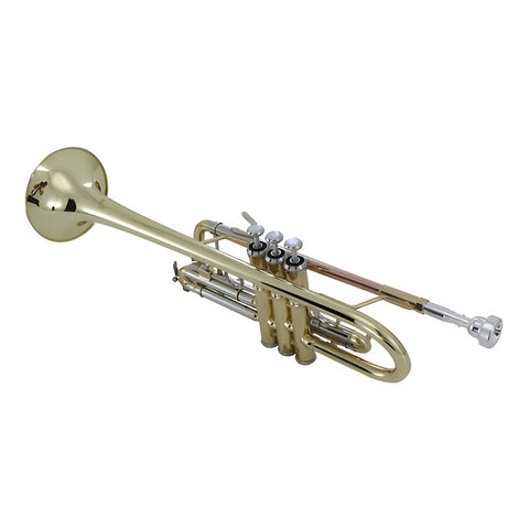 Trompeta En C Acabado De Latón Laqueado Wesner Ptr2000c-l