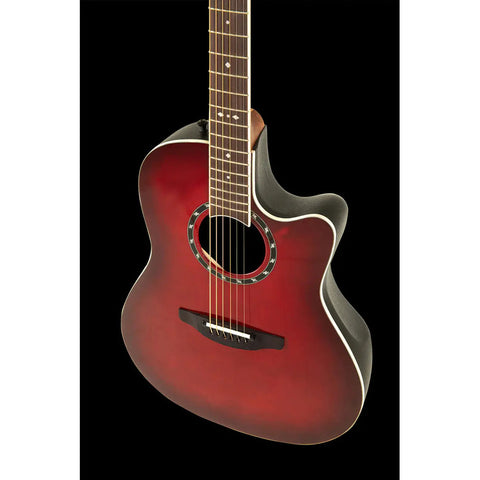 Guitarra Electroacústica Ovation 2771ax-ccb-g Cherry Burst Rojo Diestro