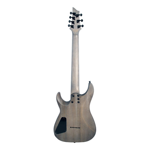 Guitarra Eléctrica 7 Cuerdas Schecter Omen Elite-7 Charcoal Diestro Palo De Rosa