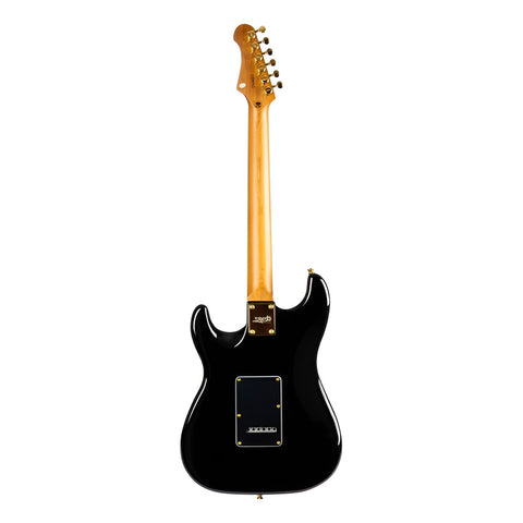 Guitarra Eléctrica Jet Guitars Js-380 Black Color Negro Material Del Diapasón Palisandro Orientación De La Mano Diestro