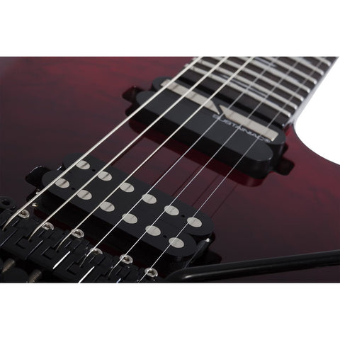 Guitarra Eléctrica Schecter Reaper-6 Fr S Elite Blood Burst Diestro Marrón Wenge