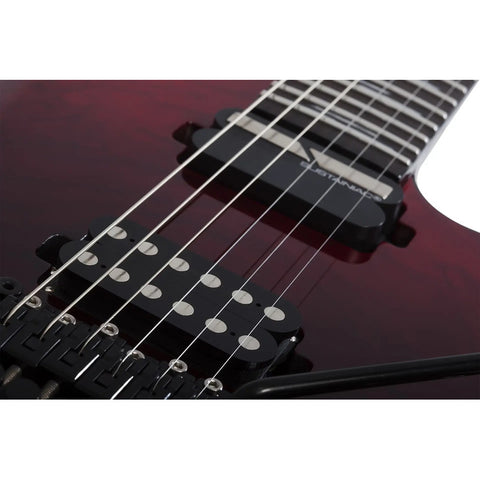 Guitarra Eléctrica Schecter Reaper-6 Fr S Elite Blood Burst Diestro Marrón Wenge