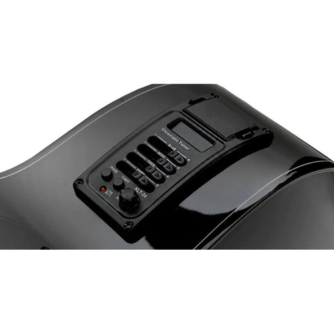 Guitarra 12 Cuerdas Electro La Sevillana Ju-1200ceq Negra Negro Diestro
