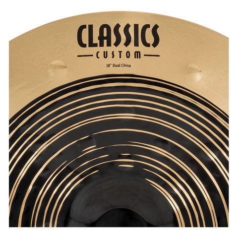 Meinl Cc18duch China Platillo 18 Pulgadas Classics Custom Dual Batería Color Dorado Oscuro