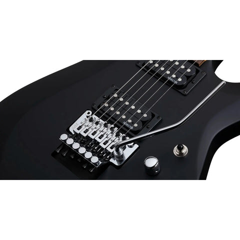 Guitarra Eléctrica Schecter C-6 Fr Deluxe Negro Satinado Diestro Negro Satinado Palo De Rosa