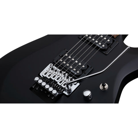 Guitarra Eléctrica Schecter C-6 Fr Deluxe Negro Satinado Diestro Negro Satinado Palisandro