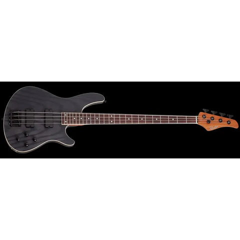 Bajo Electric 4 Cuerdas Schecter C-4 Standard Charcoal Satin Acabado Del Cuerpo Mate Color Gris Oscuro Orientación De La Mano Diestro
