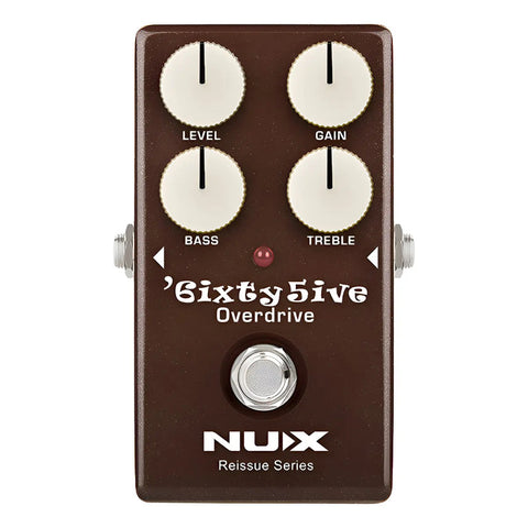 Pedal Analógico Overdrive Nux 6ixty5ive Caqui