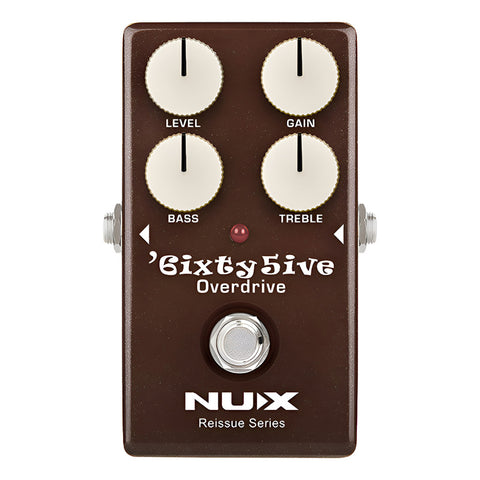 Pedal Analógico Overdrive Nux 6ixty5ive Caqui