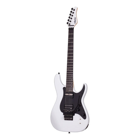 Guitarra Eléctrica Color Blanco Schecter Sun Valley Ss-fr S Diestro Gloss White Palo De Rosa