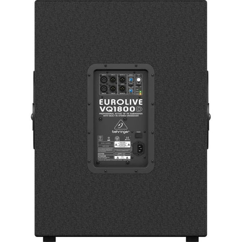 Subwoofer De Pa Activo 500w Bocina 18 , Behringer Vq1800d Negro