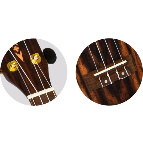 Ukulele Tamaño Soprano Amara, Flight Dus460 Amara Marrón